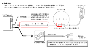 ブースト計とコントローラユニット接続図